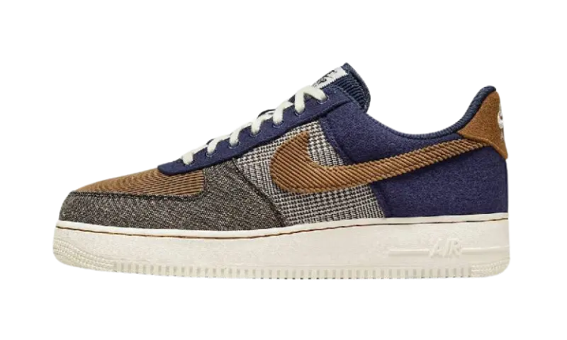 Nike Air Force 1 Low '07 PRM Tweed Midnight Navy Corduroy - MTHOR SHOP