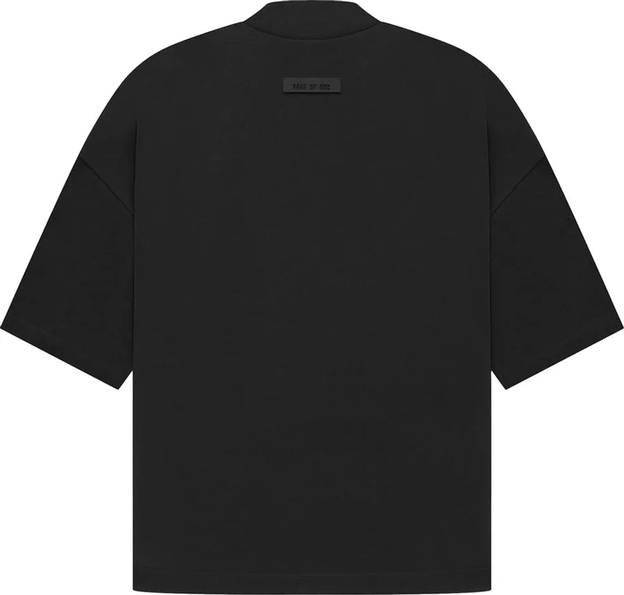 Fear of God Essentials Arch Logo Mock Neck T-shirt Jet Black