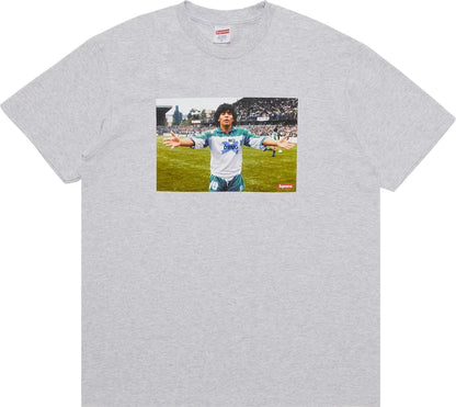 Supreme Maradona Tee Grey