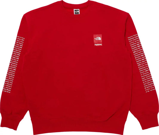 Supreme The North Face Crewneck Red