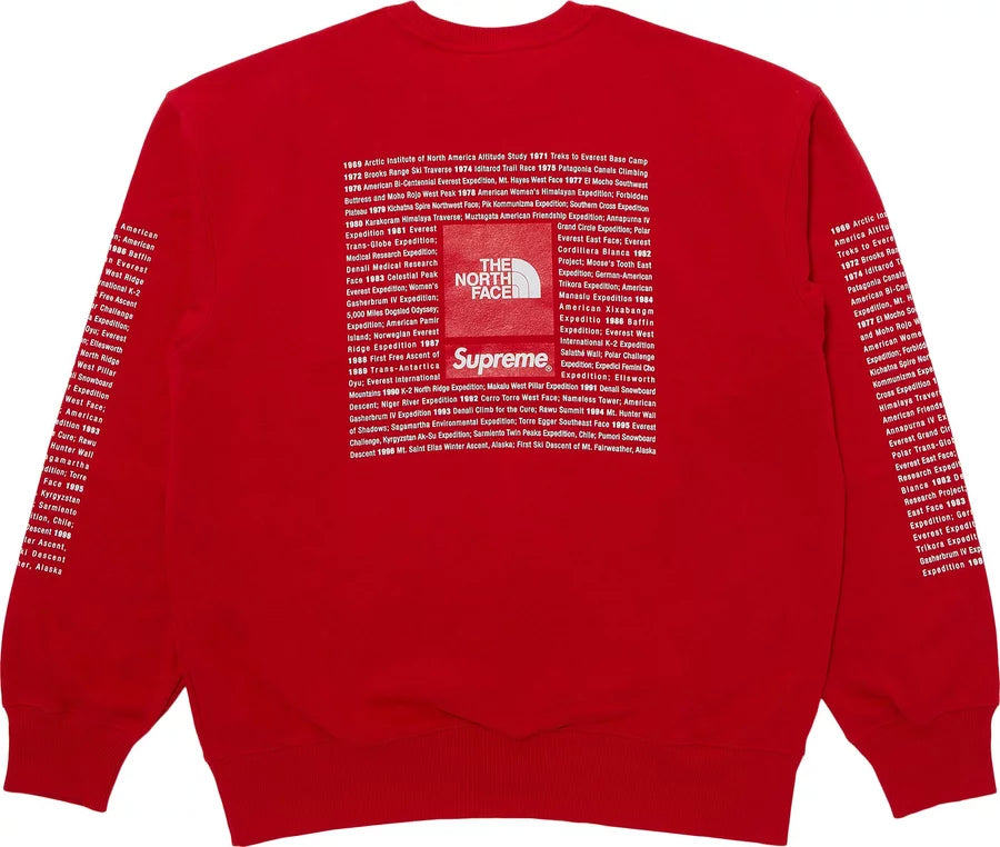 Supreme The North Face Crewneck Red