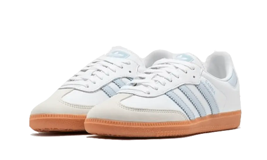 Adidas Samba OG White Halo Blue Gum