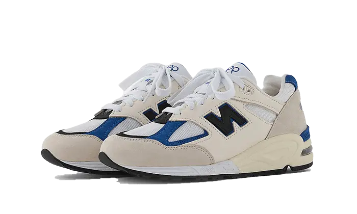 New Balance 990 v2 Made In USA White Blue