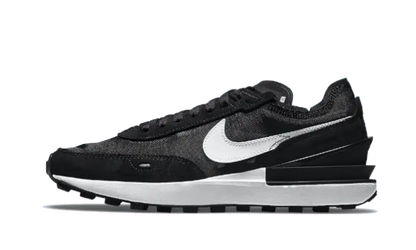 Nike Waffle One Black White Swoosh - DC2533-001